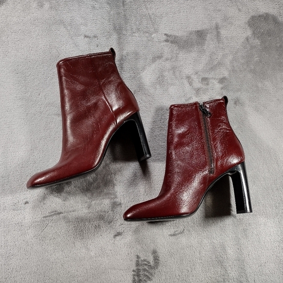 NWOB $595 Rag & Bone Ellis Leather Boot In Mahogany Size 40 US 10